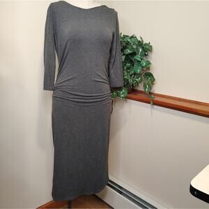 Athleta Bodycon Midi Dress with Scoop Back Small